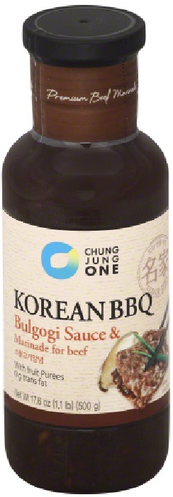 CHUNG JUNG: Bulgogi Beef Sauce and Marinade, 17.6 oz - 0852665394167