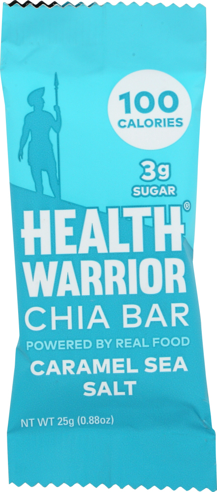 HEALTH WARRIOR: Bar Chia Caramel Sea Salt, .88 oz - 0852684003767