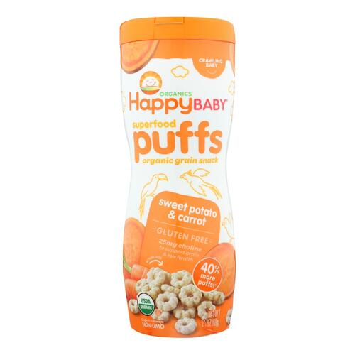 Happy Baby Happy Puffs Sweet Potato - 2.1 Oz - Case Of 6 - 0852697001521