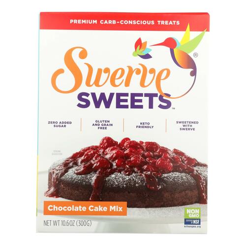 SWERVE: Mix Chocolate Cake, 10.6 oz - 0852700300023