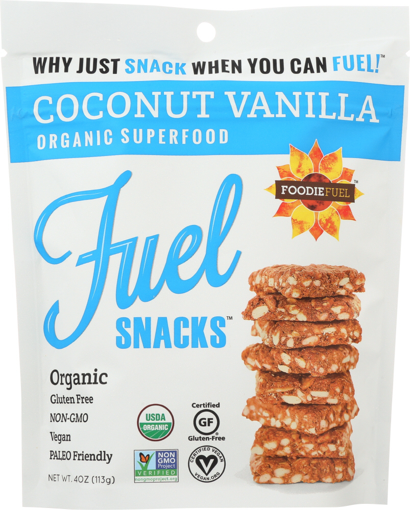 Coconut Vanilla Organic Fuel Snacks, Coconut Vanilla - 852730004007