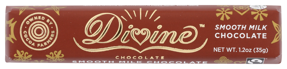 Divine - Snack Bar Milk Chocolate - Case Of 18 - 1.2 Oz - 852749004401