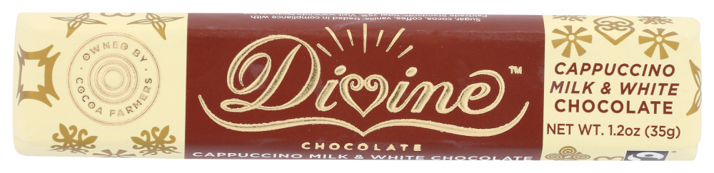 DIVINE CHOCOLATE: Chocolate Bar Cappuccino, 1.2 oz - 0852749004432
