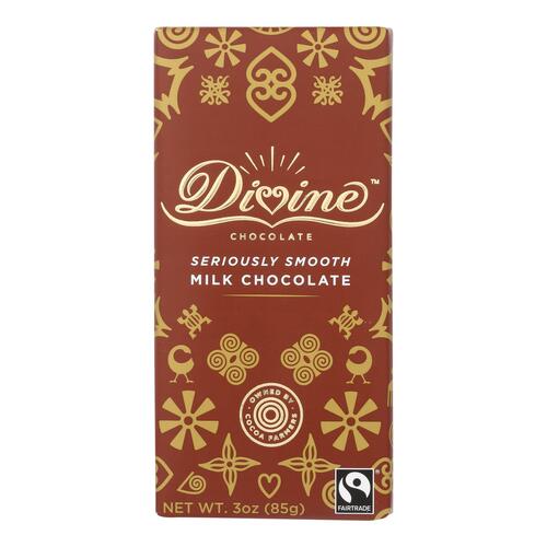 Divine - Bar Milk Chocolate - Case Of 12 - 3 Oz - 852749004692