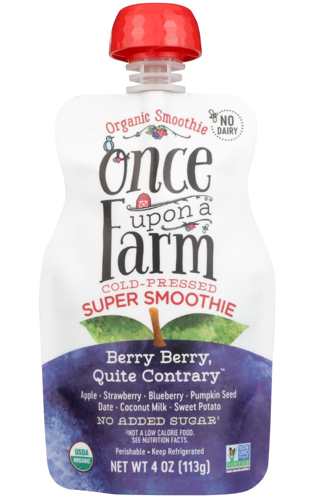 ONCE UPON A FARM: Berry Berry Quite Contrary Super Smoothie, 4 oz - 0852823006451
