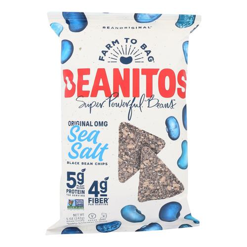 Beanitos - Black Bean Chips - Sea Salt - Case Of 6 - 5 Oz. - original