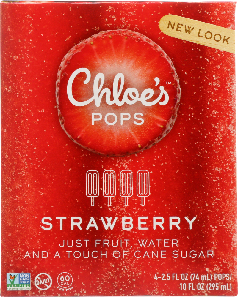 CHLOES: Fruit Pop Strawberry, 10 oz - 0852838005029