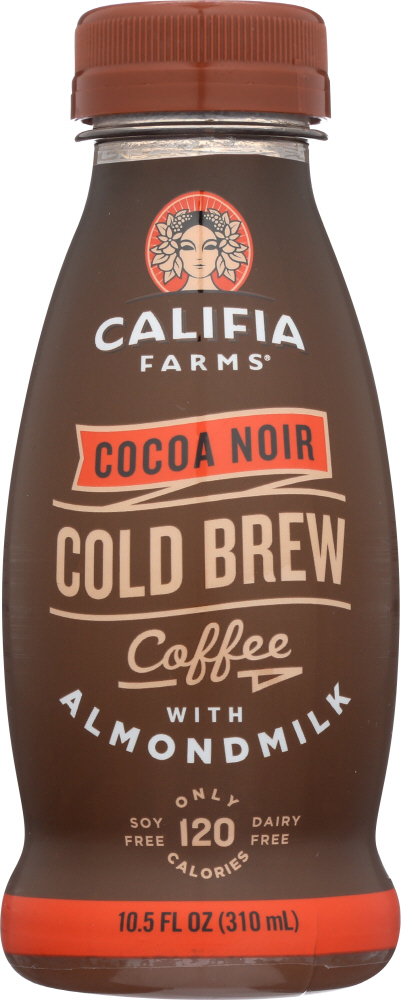 CALIFIA FARMS: Cocoa Noir Iced Coffee with Almond Milk, 10.5 oz - 0852909003541