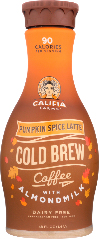 CALIFIA: Pumpkin Spice Latte Cold Brew Coffee, 48 oz - 0852909003794