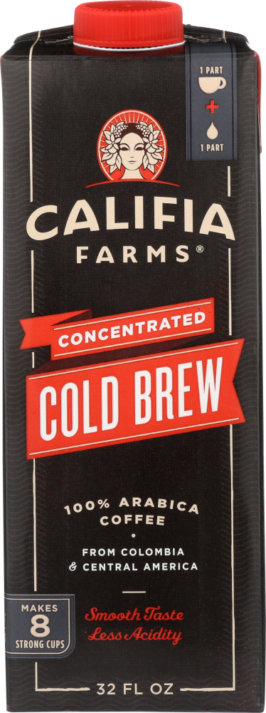 CALIFIA: Concentrated Cold Brew Coffee, 32 oz - 0852909003800