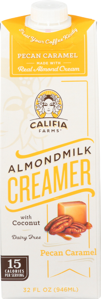 CALIFIA: Caramel Pecan Almond Milk Creamer, 32 oz - 0852909003824