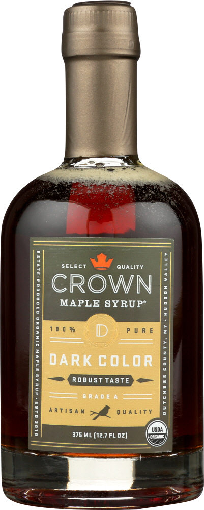 CROWN MAPLE: Dark Color Maple Syrup, 12.7 fo - 0852913003025