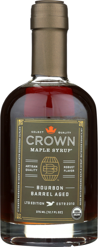 CROWN MAPLE: Syrup Bourbon Barrel Aged, 12.7 fo - 0852913003339
