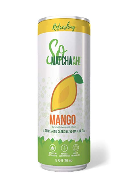 SOMATCHAAH: Tea RTD Sparkling Mango, 12 fo - 0852934007286