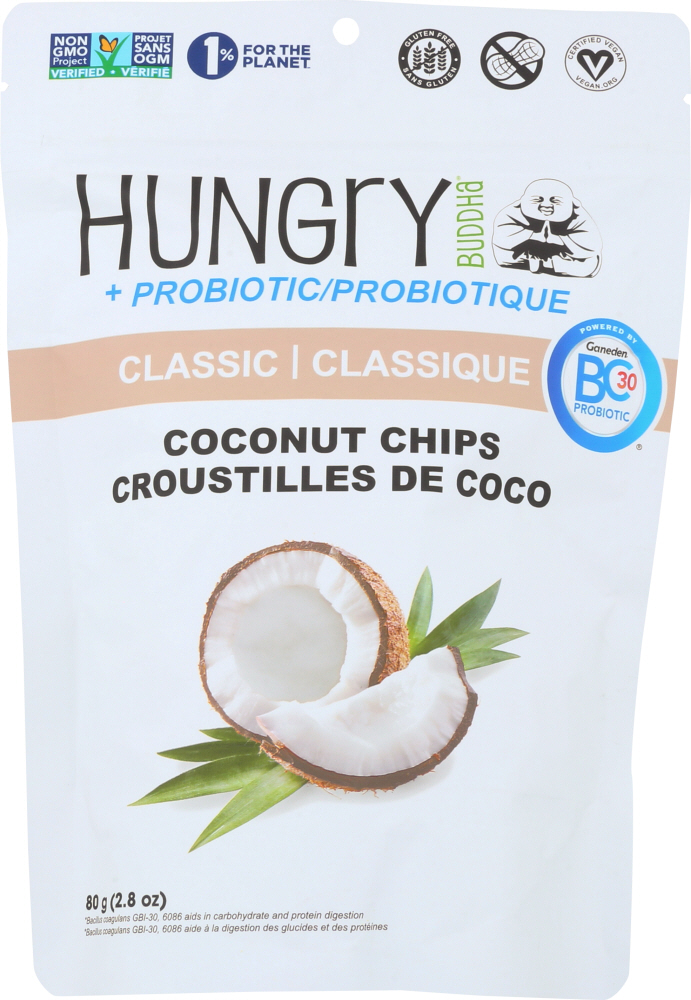 HUNGRY BUDDHA: Chip Coconut Classic Probiotic, 2.8 oz - 0852953001906