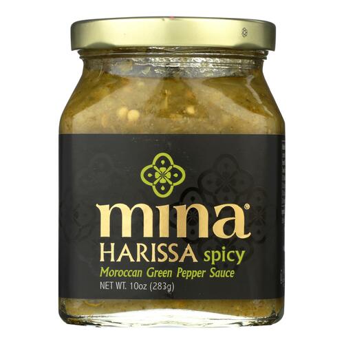 Mina's Spicy Green Harissa Sauce - Case Of 12 - 10 Oz - 852955007074