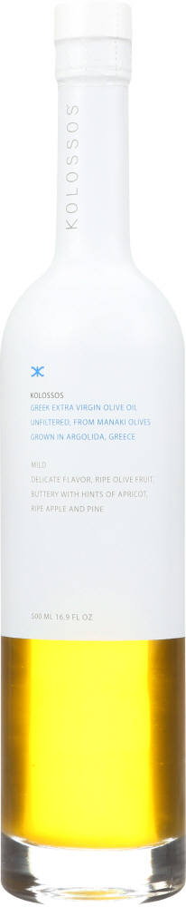KOLOSSOS: Oil Olive Extra Virgin Greek Mild, 500 ml - 0853025004047