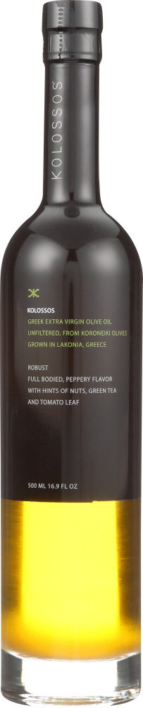 KOLOSSOS: Oil Olive Extra Virgin Greek Robust, 500 ml - 0853025004054