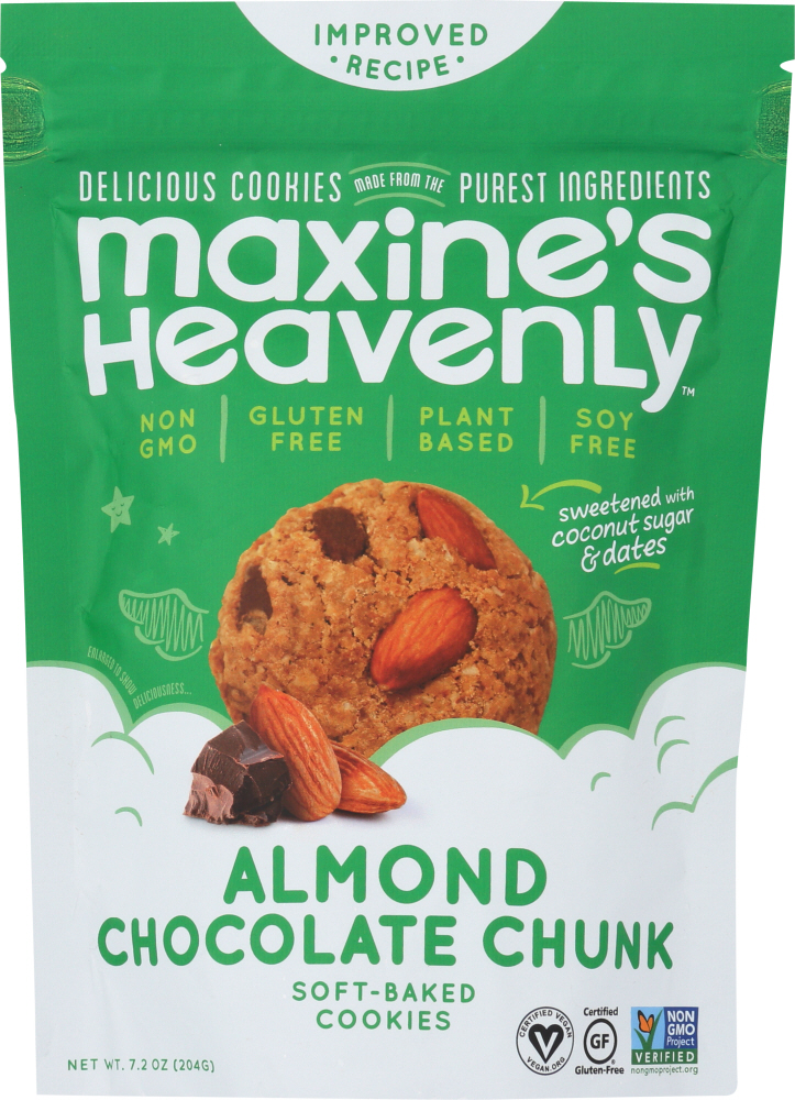 Maxine'S Heavenly, Vegan Cookies, Almond Chocolate Chip - 853026005005