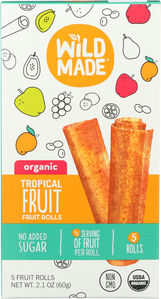 Organic Tropical Fruit Rolls, Tropical Fruit - 853079005588