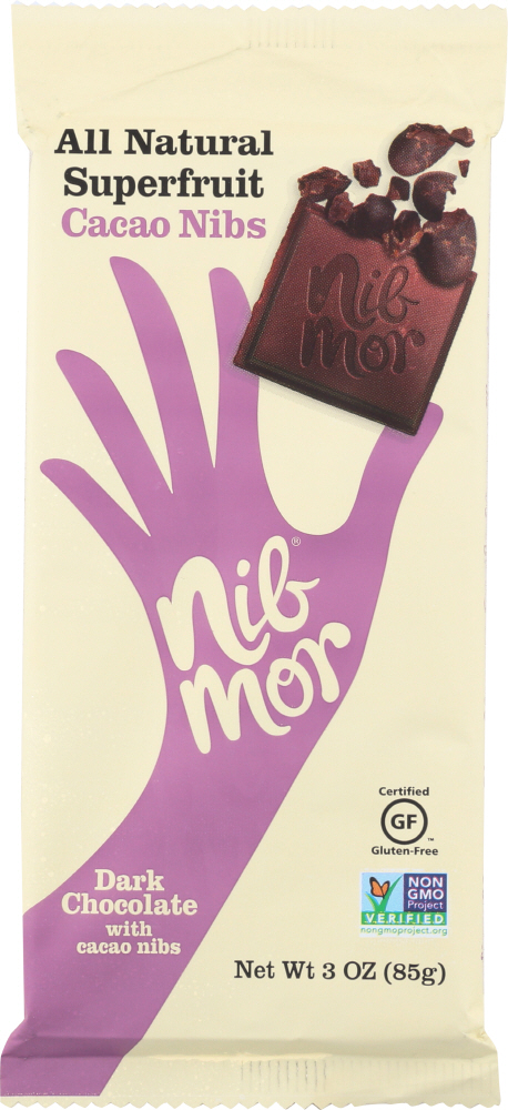 NIBMOR: Bar Cacao Nib, 3 oz - 0853081002407