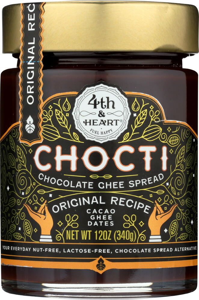 4TH & HEART: Ghee Original Recipe Chocti, 12 oz - 0853104007228
