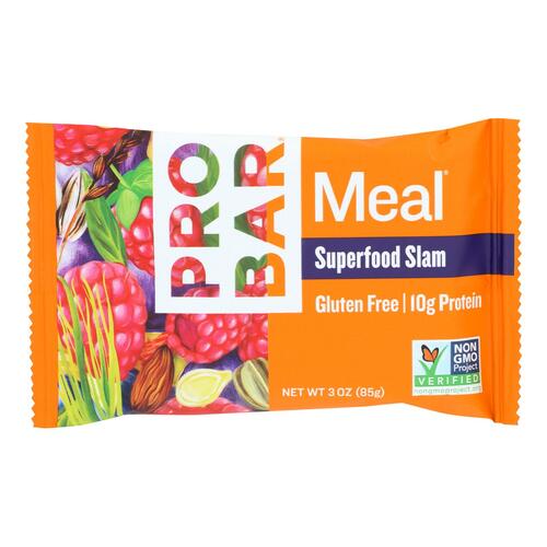 Probar Organic Superfood Slam Bar - Case Of 12 - 3 Oz - 853152100070