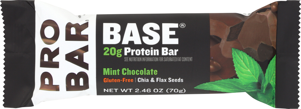 PROBAR: BASE The 20g Protein Bar Mint Chocolate, 2.46 oz - 0853152100384