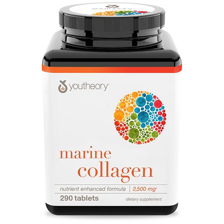 Youtheory Marine Collagen 290 count (1 Bottle) - 853244003142