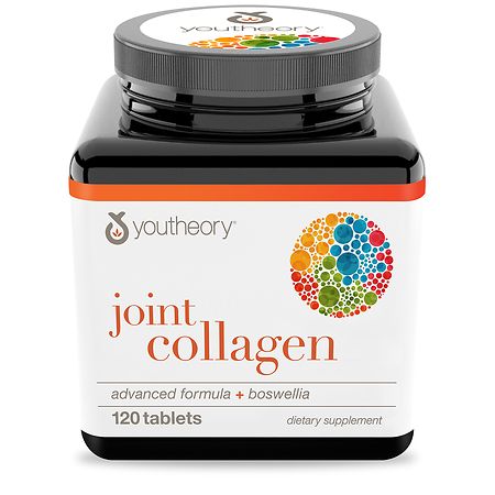 Youtheory Joint Collagen Advanced Formula + Boswellia 120 Tablets - 853244003333