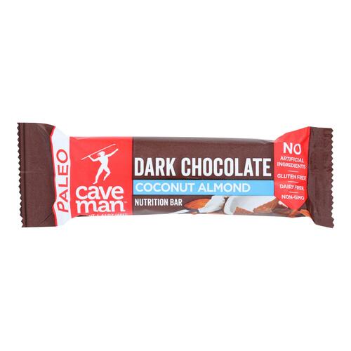 Caveman - Nutrition Bar - Dark Chocolate Almond Coconut - Case Of 12 - 1.4 Oz. - 853385003254