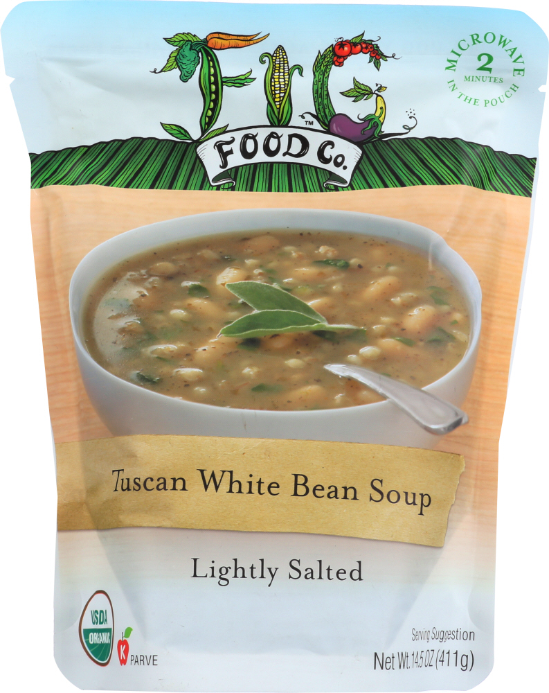 FIG FOOD: Soup Bean White Tuscan Organic, 14.5 oz - 0853434002337