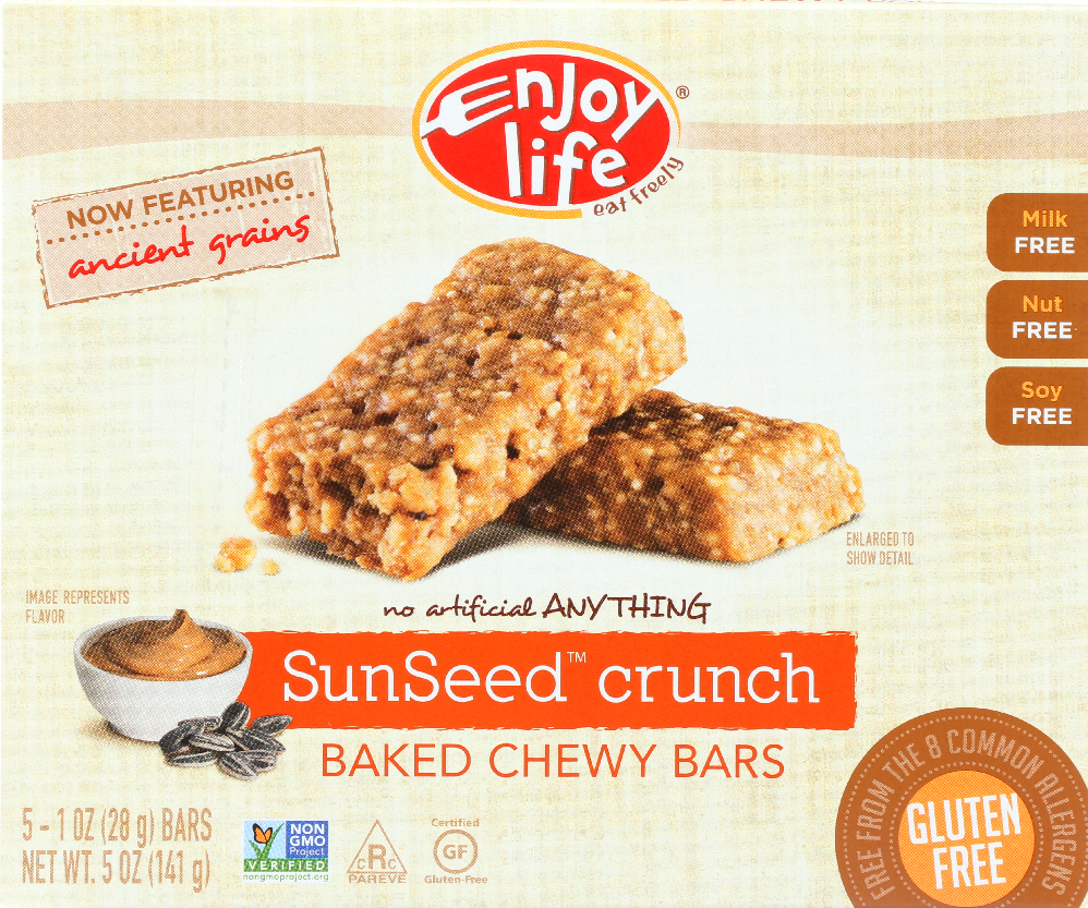 Sunseed Crunch Soft Baked Bars Chewy Bars, Sunseed Crunch - 853522000627