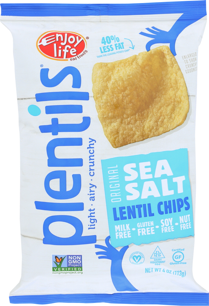 Sea Salt Lentil Chips, Sea Salt - 853522000801