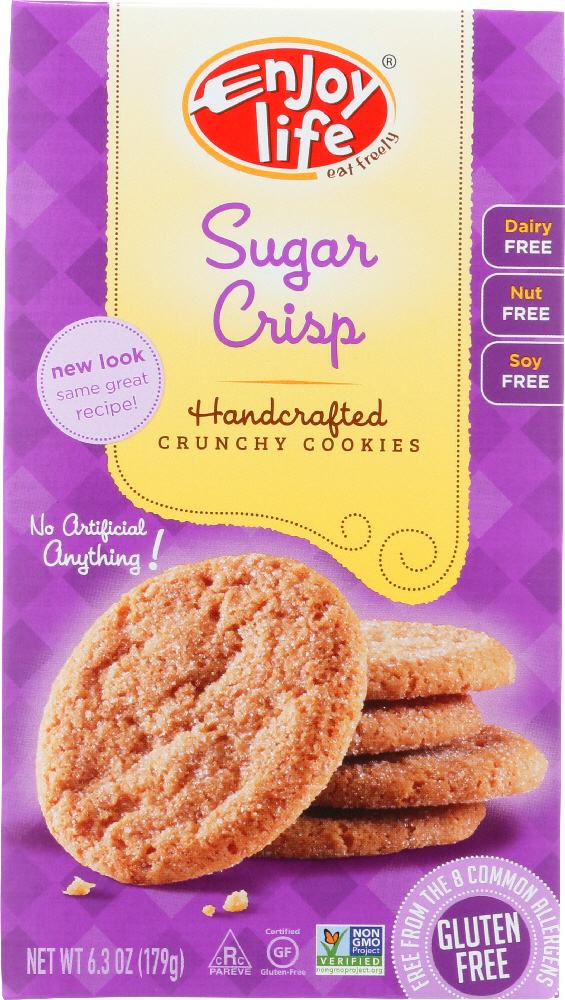 Enjoy Life - Cookie - Crunchy - Sugar Crisp - Crunchy - Gluten Free - 6.3 Oz - Case Of 6 - 853522000887