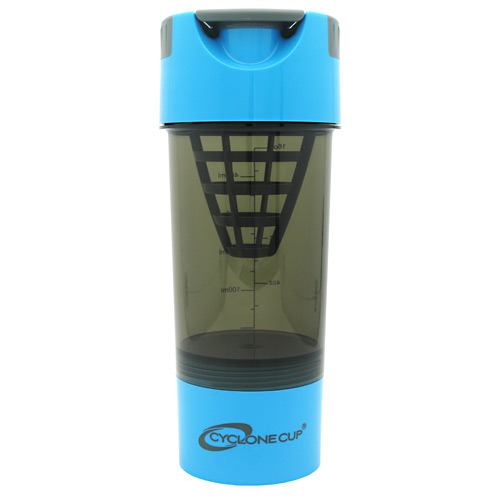 Cyclone Cup 20oz Blender Mixer Bottle Protein Shaker with Compartment-Light Blue - 853522002133