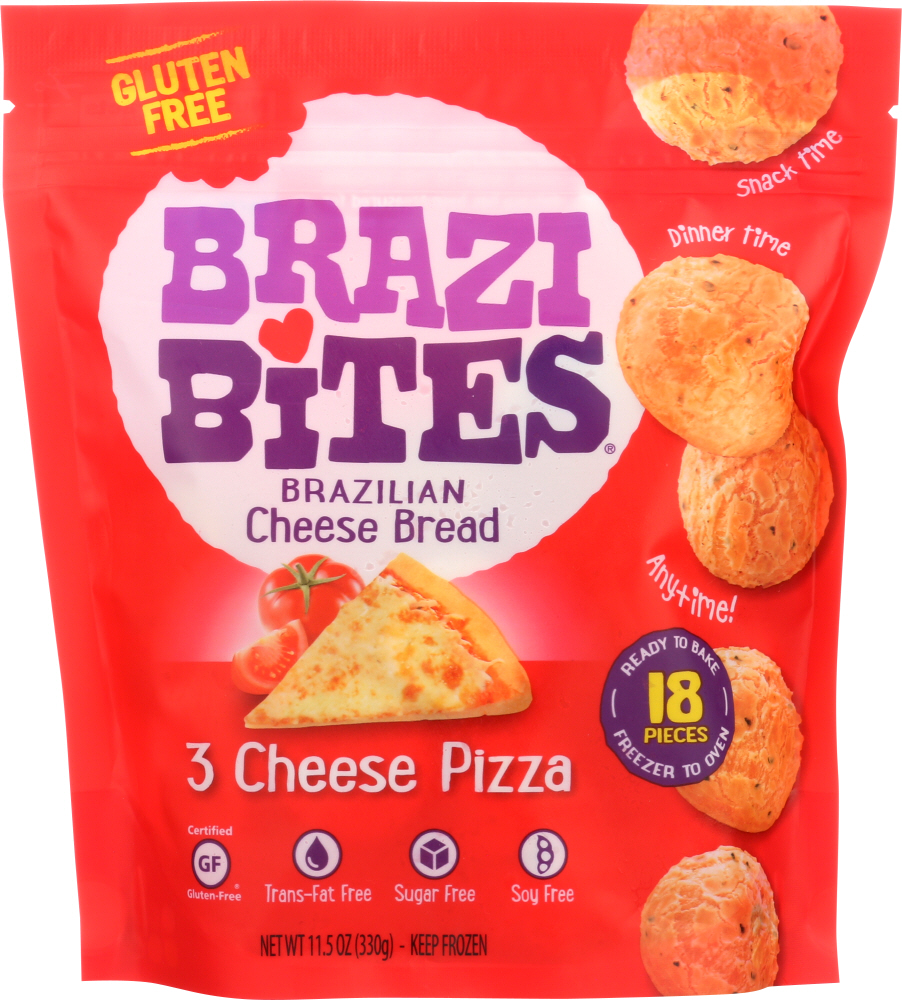 3 Cheese Pizza Brazilian Cheese Bread, 3 Cheese Pizza - 853552003094