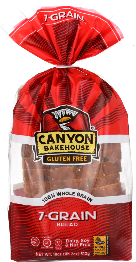 CANYON BAKEHOUSE: Bread 7-Grain Gluten Free, 18 oz - 0853584002010