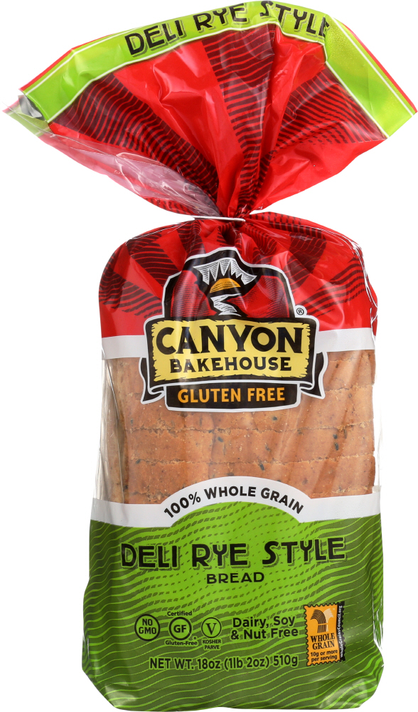CANYON BAKEHOUSE: Deli Rye Style Bread, 18 oz - 0853584002072