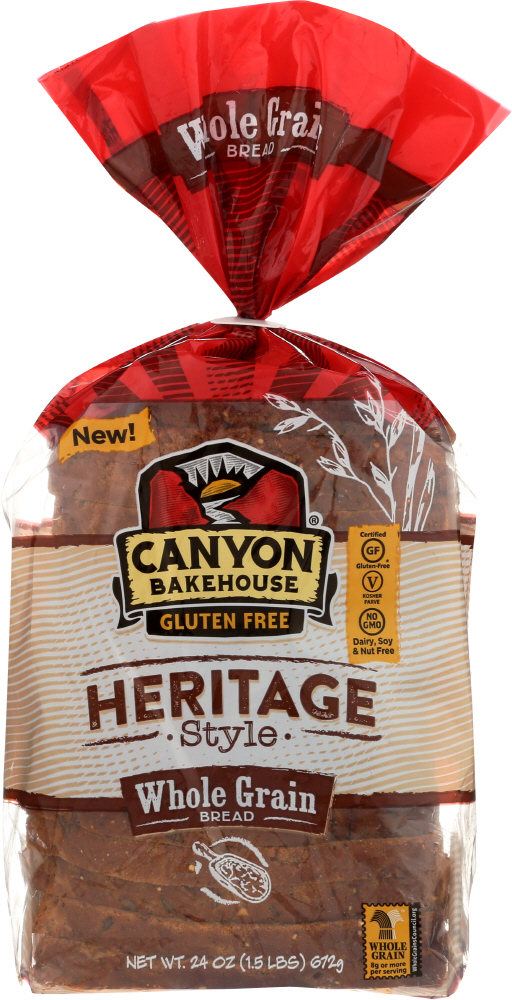 CANYON BAKEHOUSE: Heritage Style Whole Grain Bread, 24 oz - 0853584002249