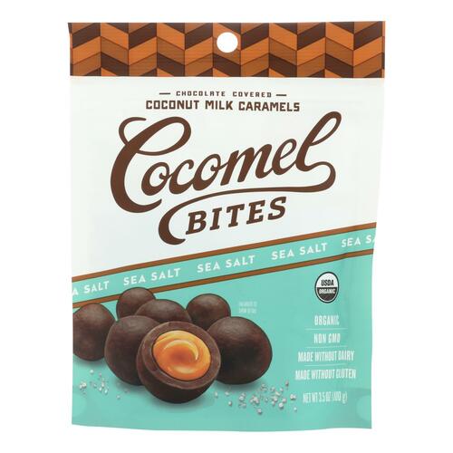 Cocomel - Carmel Bite - Organic - Sea Salt - Case Of 6 - 3.5 Oz - 853610003738