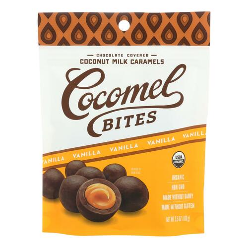 Cocomel - Carmel Bite - Organic - Vanilla - Case Of 6 - 3.5 Oz - 853610003745