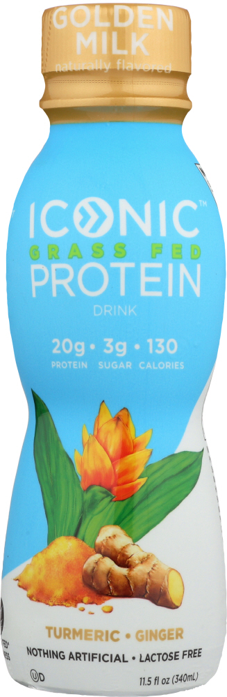 ICONIC: Protein Drink Golden Milk, 11.5 oz - 0853650004290