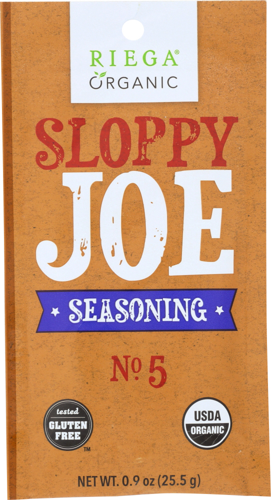 Riega, Organic Sloppy Joe Seasoning - 853672002304