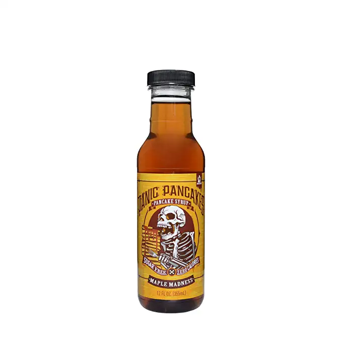  Sinister Labs Panic Pancakes Pancake Syrup by Calorie-Free, Maple Madness  - 853698007451