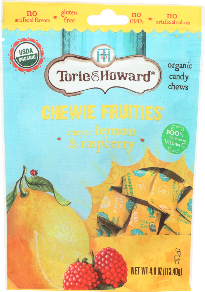 TORIE & HOWARD: Fruit Chews Lemon & Raspberry Orange Bag, 4 oz - 0853715003220
