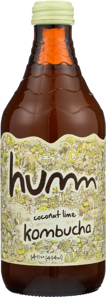 HUMM: Kombucha Coconut Lime, 14 oz - 0853736005418