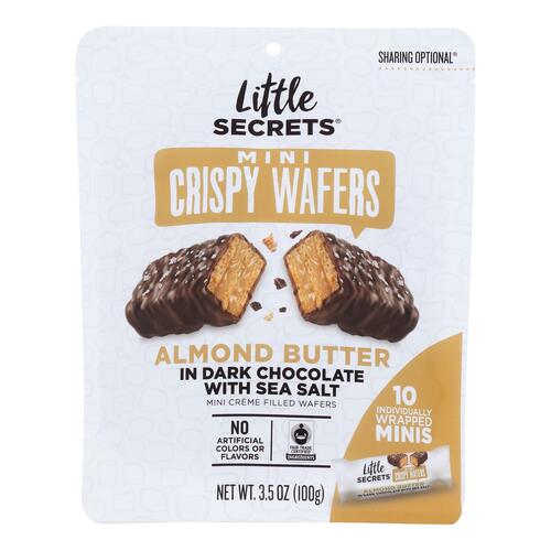 Little Secrets - Crispy Wfrs Dark Chocolate Almbtr - Case Of 6-3.5 Oz - 853753008379