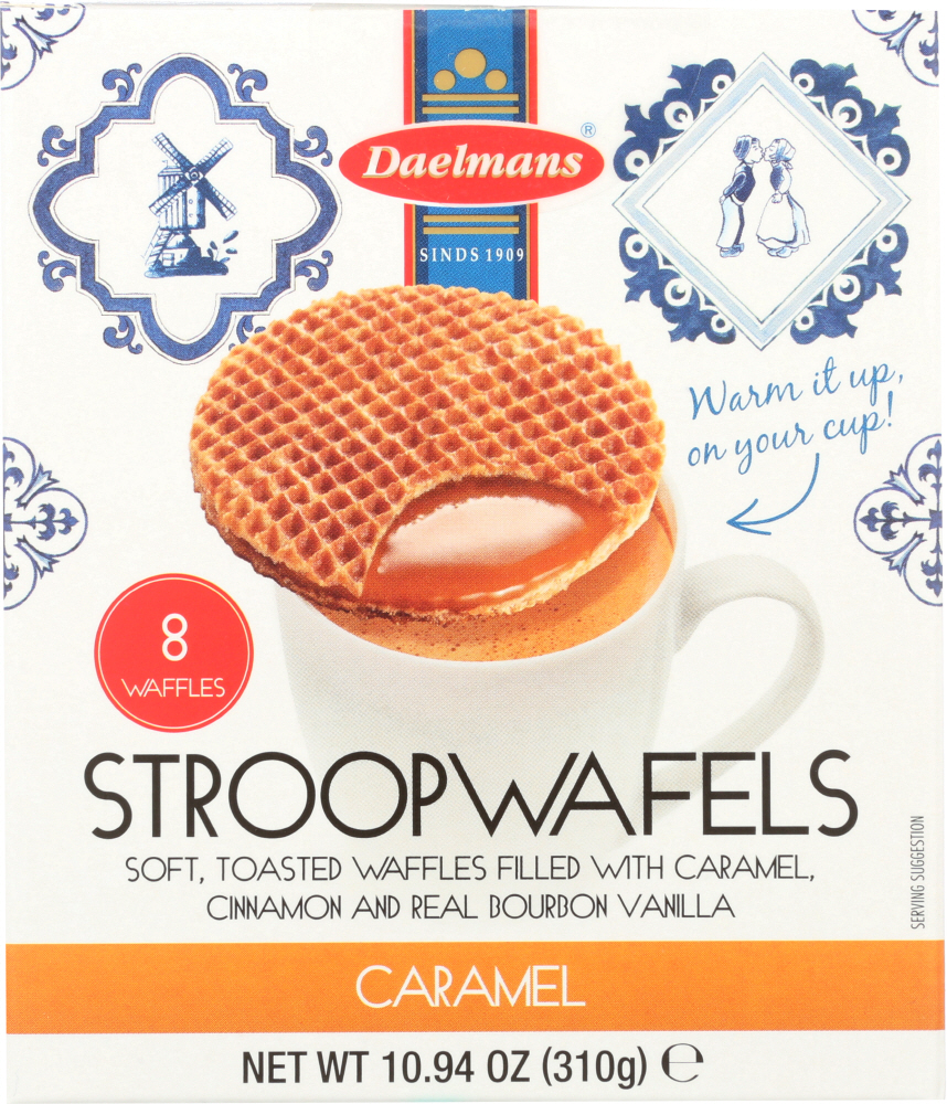 DAELMANS: Jumbo Caramel Stroopwafels, 10.94 oz - 0853754003342