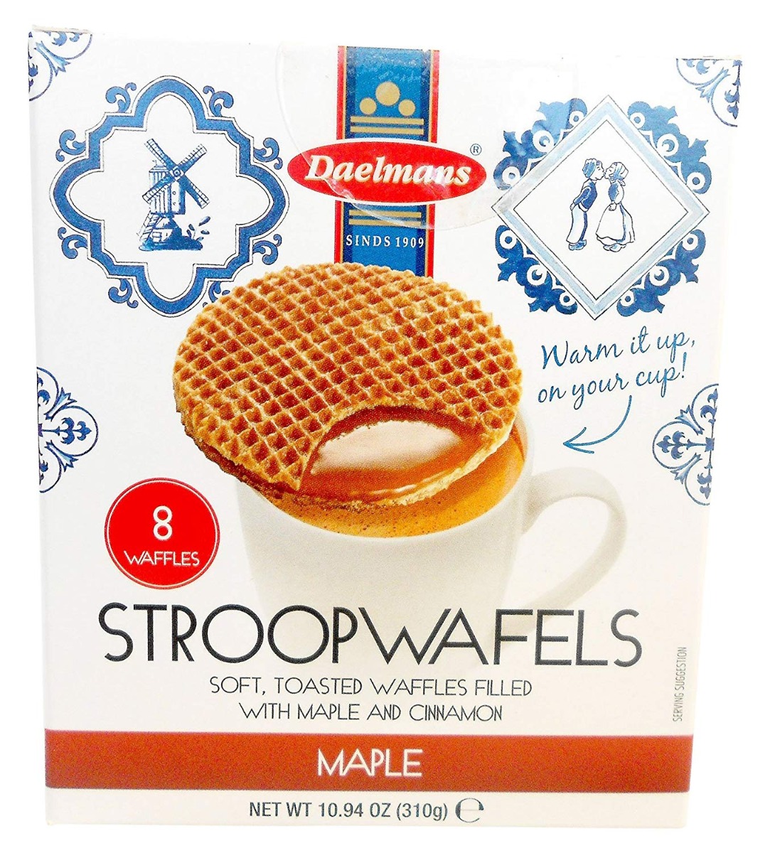 DAELMANS: Jumbo Maple Stroopwafels, 10.94 oz - 0853754003366